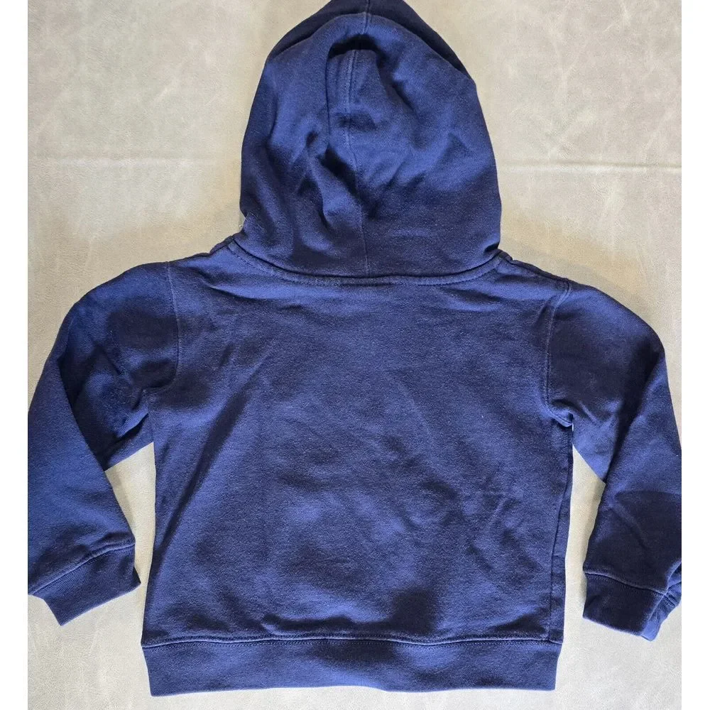 Los Angeles Rams Boys Sz 4 Pullover‎ Hoodie Fleece NFL Navy White Logo Football